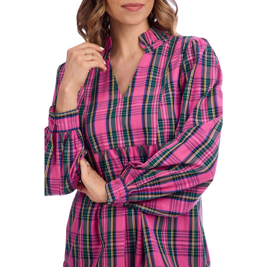 MUD PIE MITZY PLAID TOP