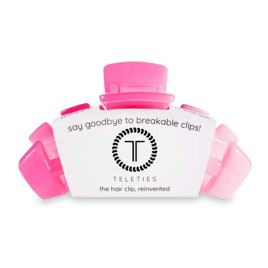 Teleties – Medium Pink Ombre Classic Hair Clip