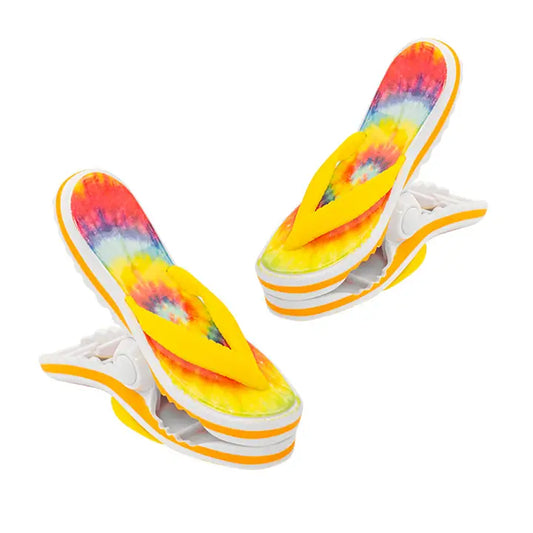 O2COOL Boca Towel Clip Tie Dye Flip Flop