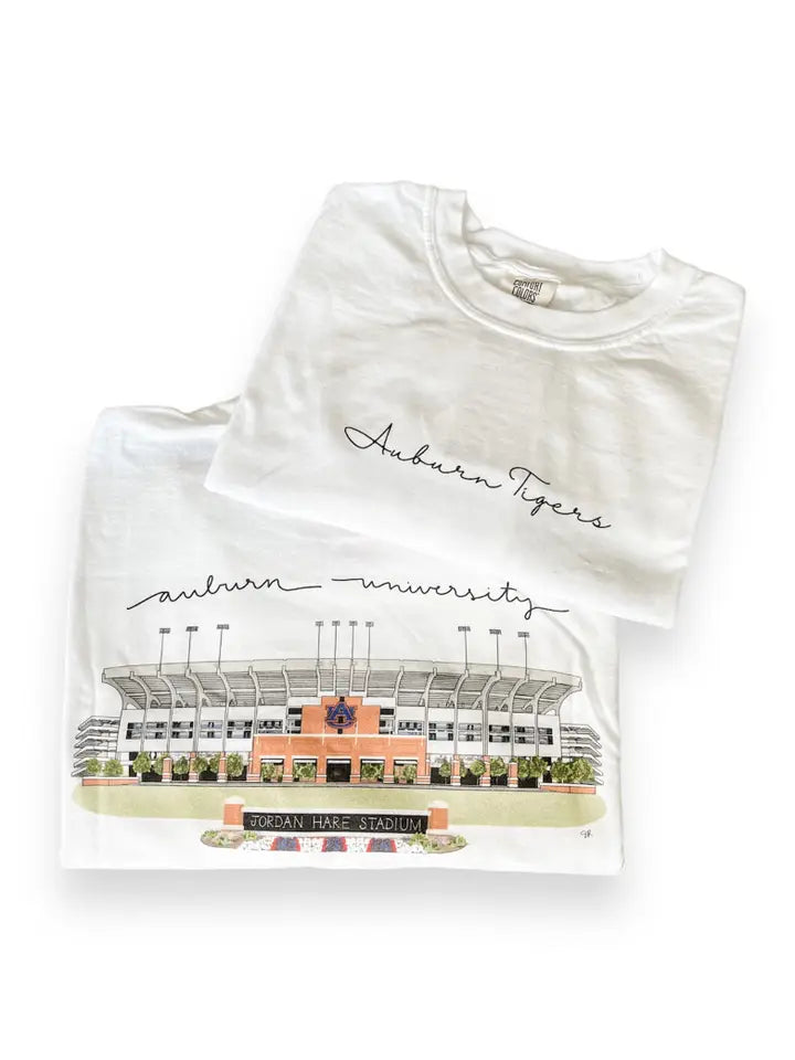 Hand Made Alabama Auburn Jordan Hare Stadium