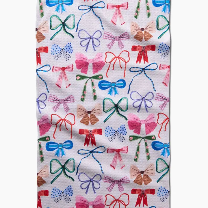 Geometry Bows Tea Towel