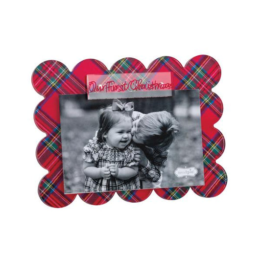 MUD PIE OUR FIRST CHRISTMAS ACRYLIC FRAME
