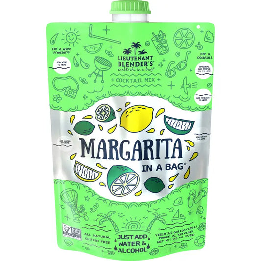 Lieutenant Blender's Margarita in A Bag® Cocktail / Mocktail Slushie Mixer
