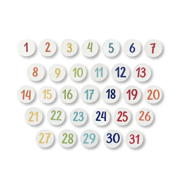 Roeda Studio Calendar Number Magnets, S/31, Scheduling Tools