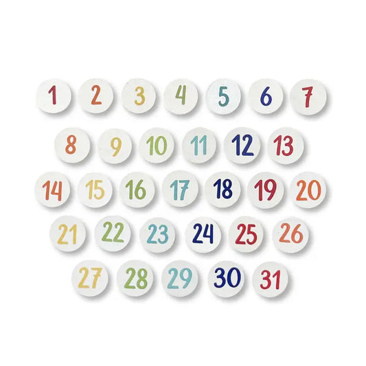 Roeda Studio Calendar Number Magnets, S/31, Scheduling Tools