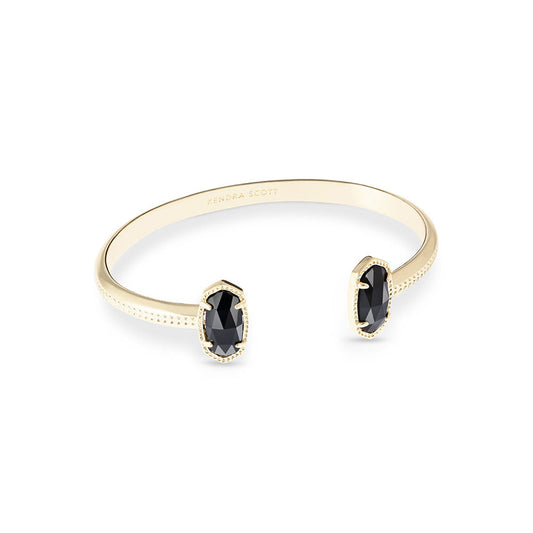 KENDRA SCOTT ELTON CUFF BRACELET GOLD BLACK