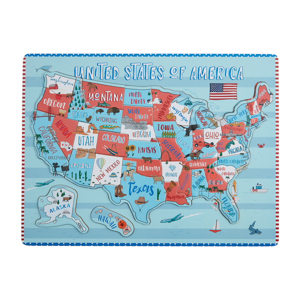 MUD PIE UNITED STATES PUZZLE