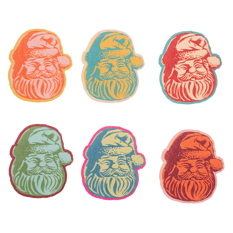 KARMA SHAPED CHIP CLIPS RETRO SANTA