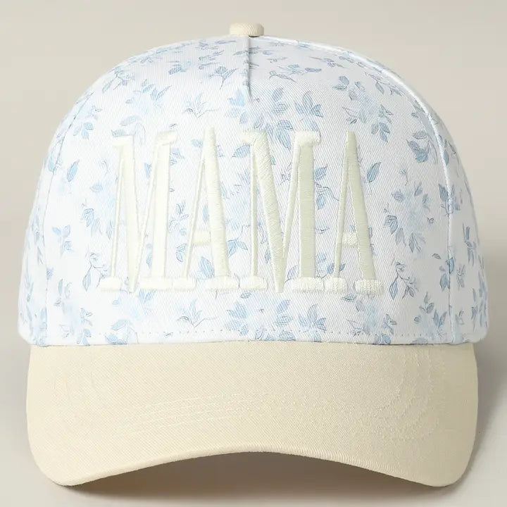 Mama Embroidered Flower Patterntrucker Hat