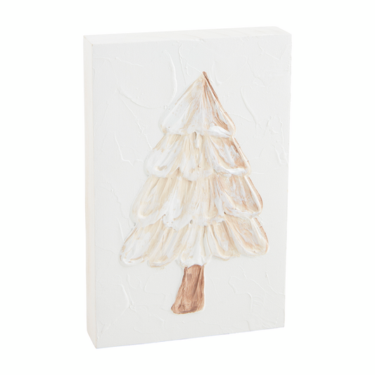 MUD PIE TREE PAINTED PLAQUE