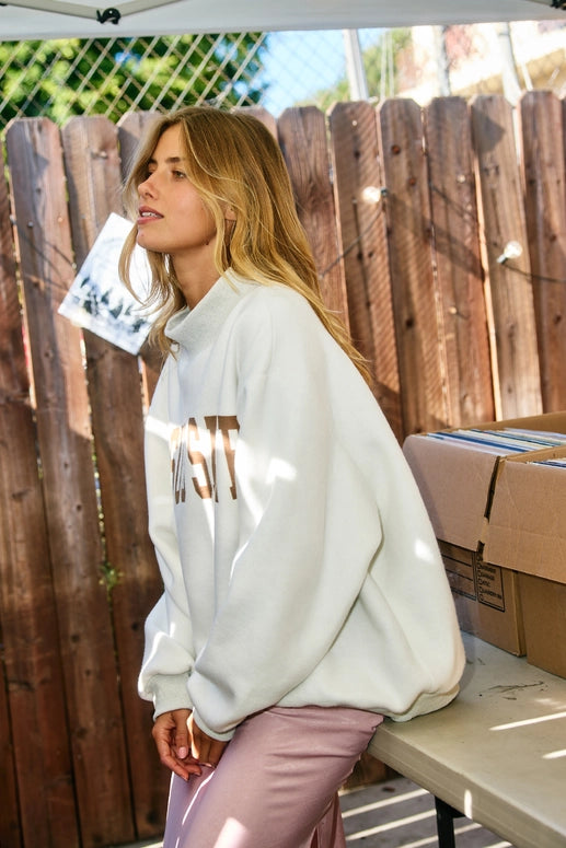 BUCKETLIST INC 'cross &Jesus Saves' Reversible Sweatshirt