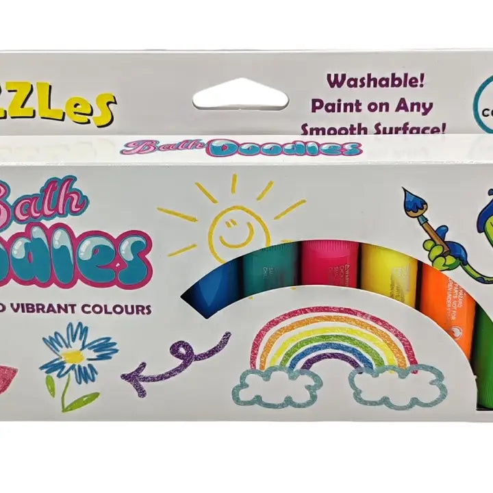 Fizzles Bath Doodles - Bath Washable Paint - 12 Colors