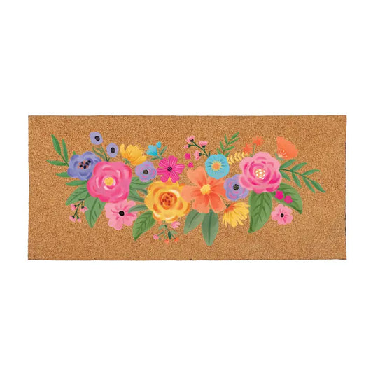 Evergreen Enterprises Bunny Blooms Spring Blossom, Flocked Coir Sassafras Switch Mat