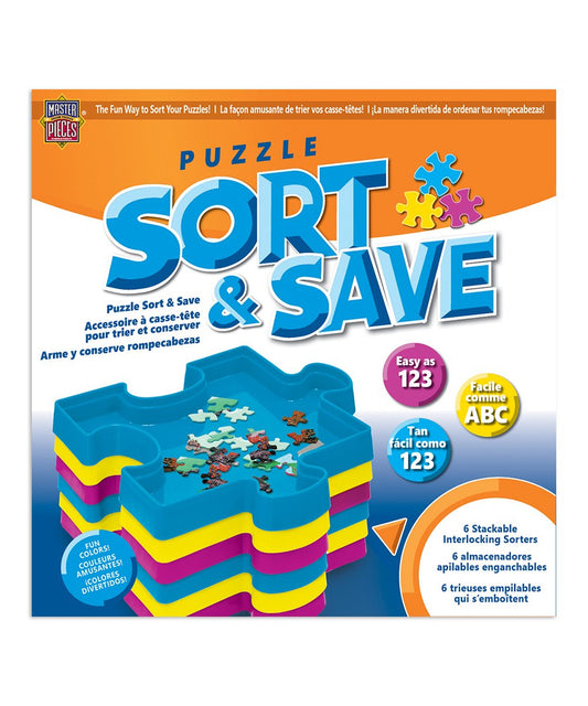 Masterpieces | Puzzle Sort & Save Tray - Set of Six