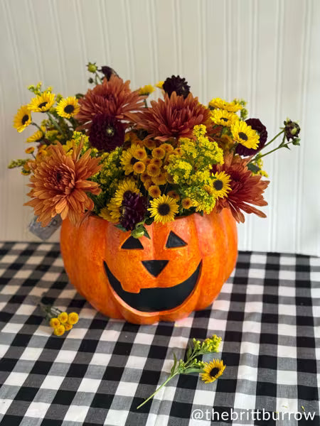 MUD PIE MACHE JACK-O-LANTERN TREAT BUCKETS