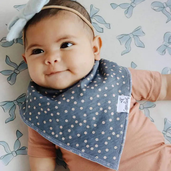 Copper Pearl Baby Bandana Bibs - Gemma in Tan
