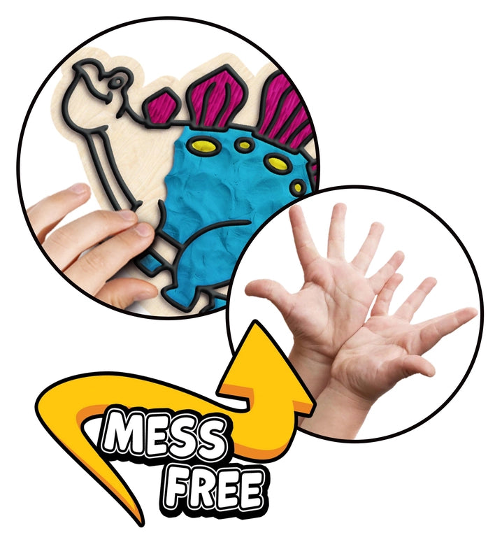 Splat Planet Dinosaur Clay Colouring. Kit