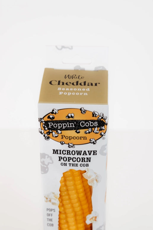 Poppin' Cobs Popcorn On the Cob with White Cheddar Seasoning