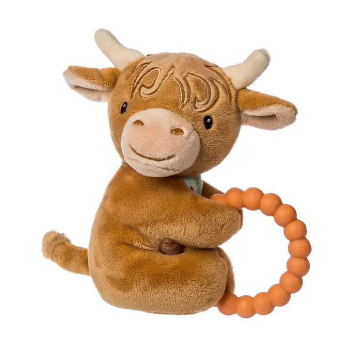 Mary Meyer Hetty Highland Cow Teether Rattle