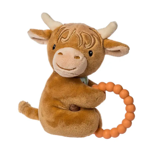 Mary Meyer Hetty Highland Cow Teether Rattle