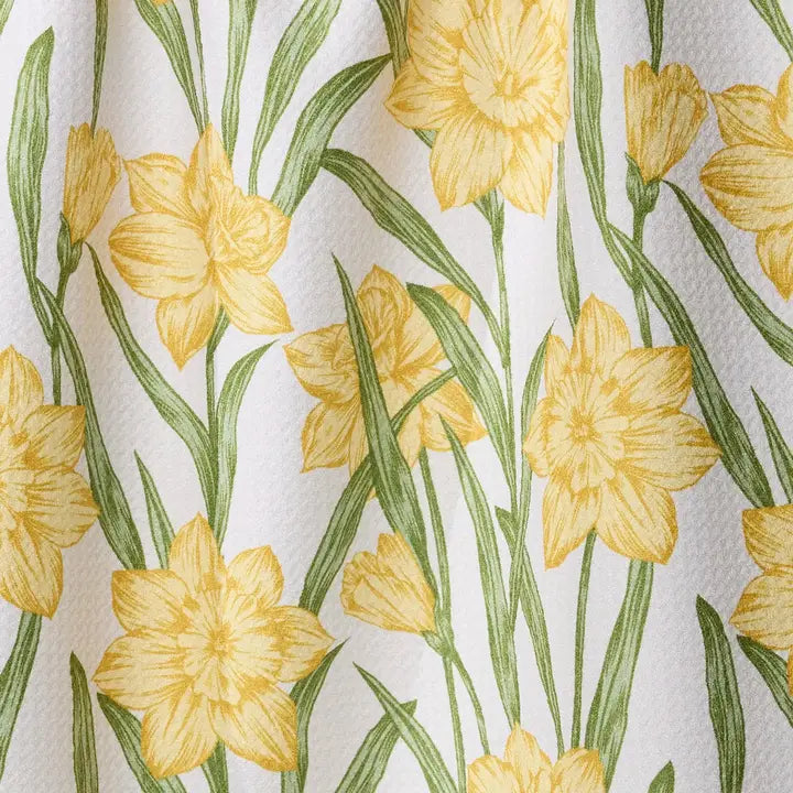 Geometry Daffodil Darling Tea Towel