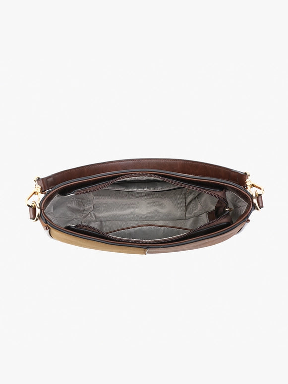 JEN & CO. Zoe Two-Tone Distressed Crossbody