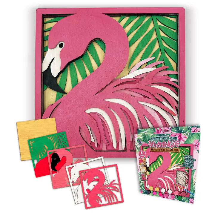 Splat Planet Wooden Flamingo Art Craft Kit
