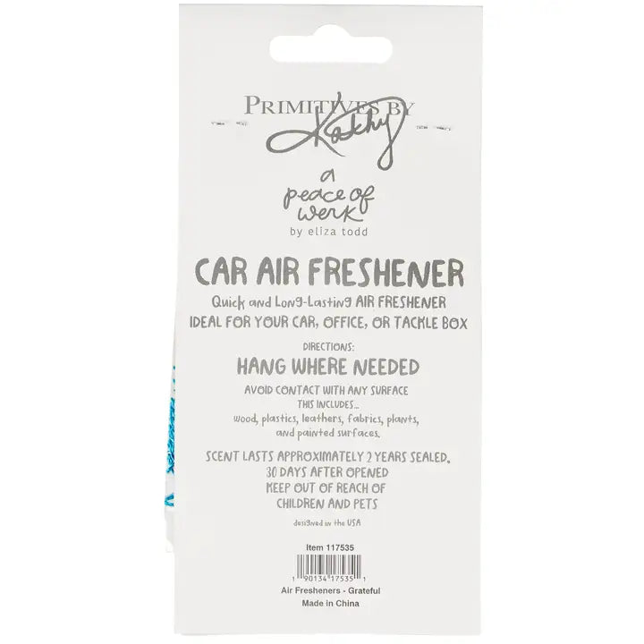 Primitives by Kathy Grateful Air Freshener