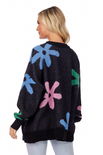 MUD PIE JADIE SWEATER-BLACK