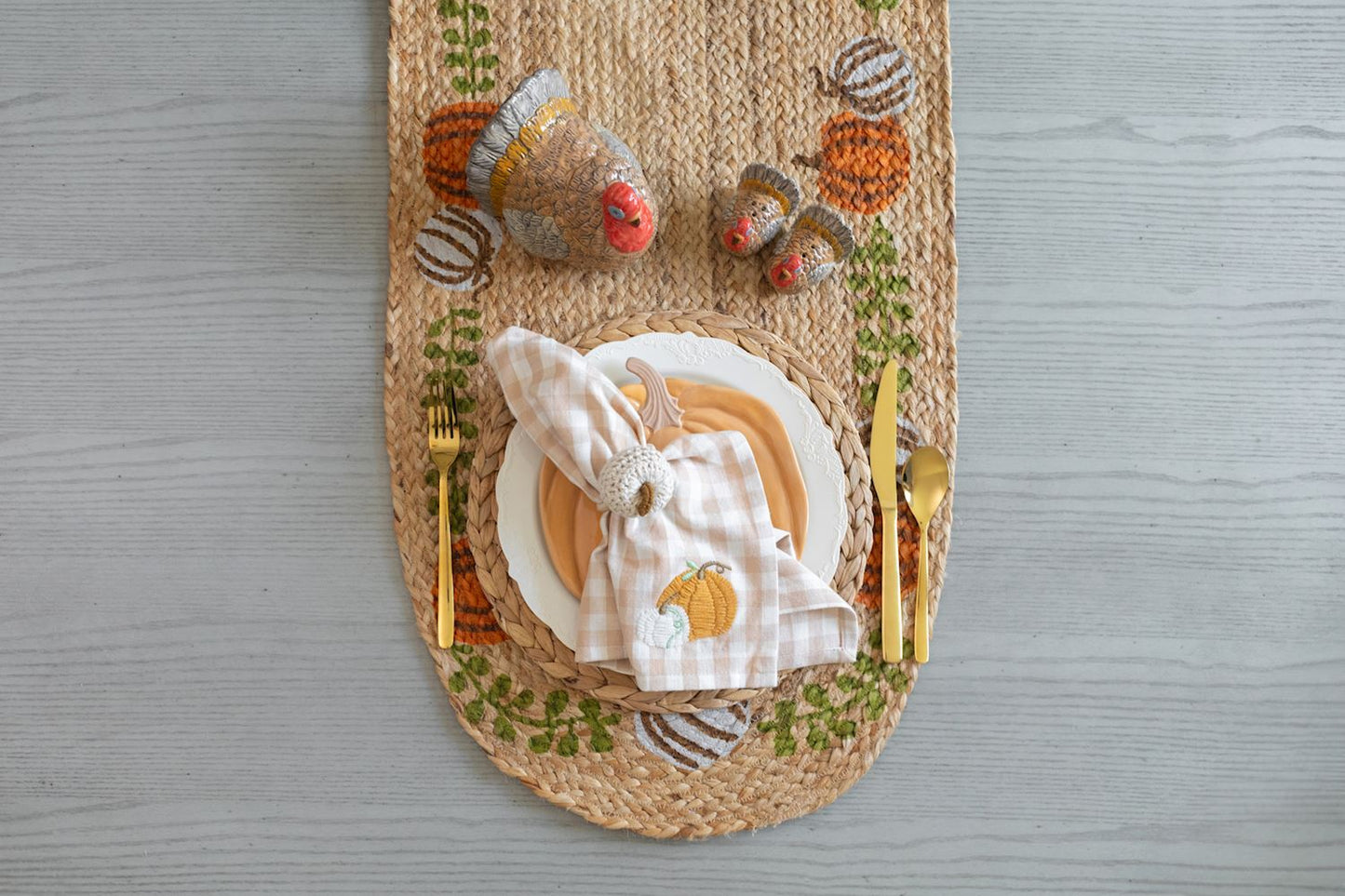 Mud Pie  Pumpkin Napkin Rings