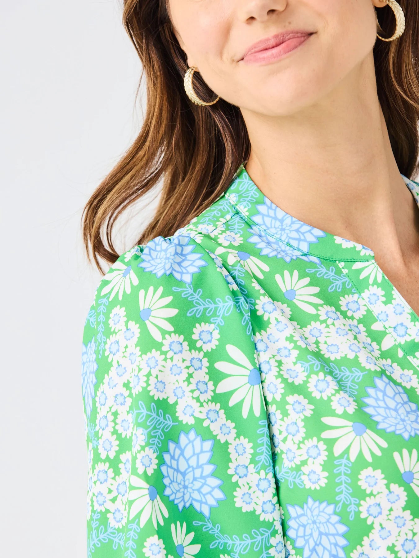 Mary Square Cameron Dress | Daisy Chain Green