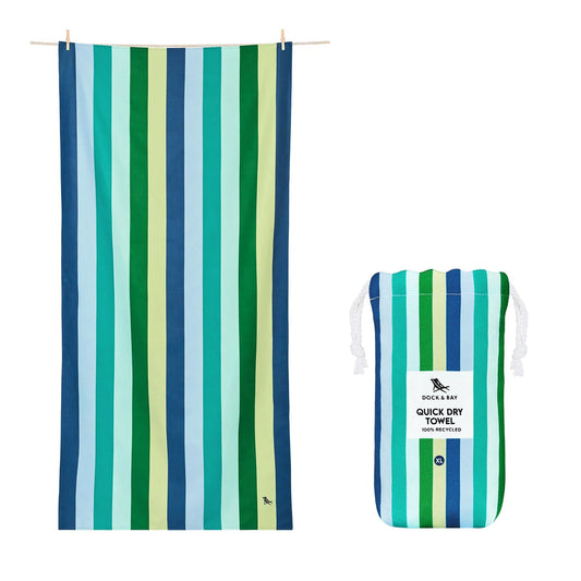 Dock & Bay Quick Dry Towels - Cool Lagoon - GRS Certified-XL