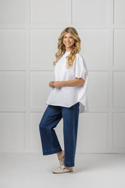 MUD PIE CULLEN TOP-WHITE