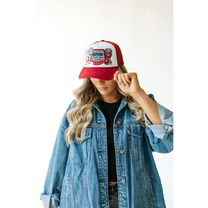 Gameday Social Apparel Co. Alabama Layer Patch Foam Trucker Hat