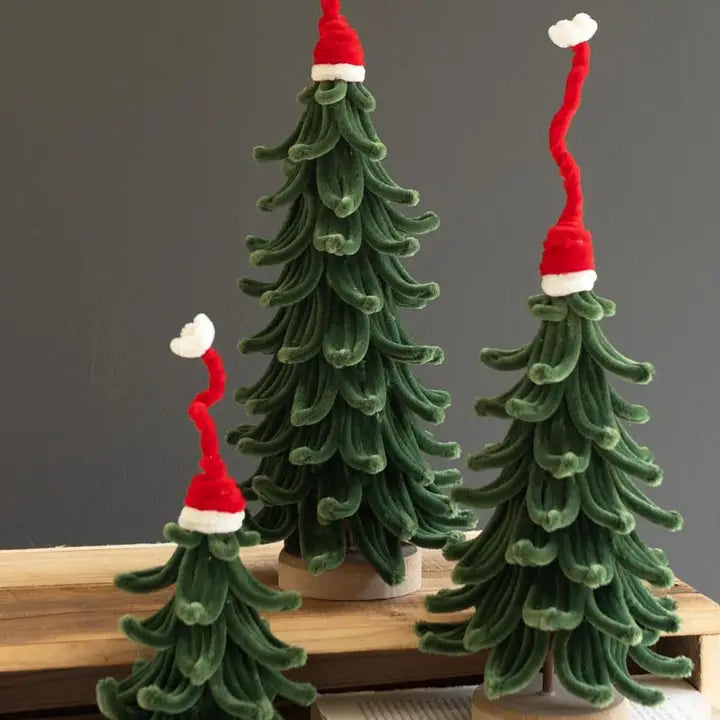 Kalalou Botanica Christmas Trees with Hats #9070