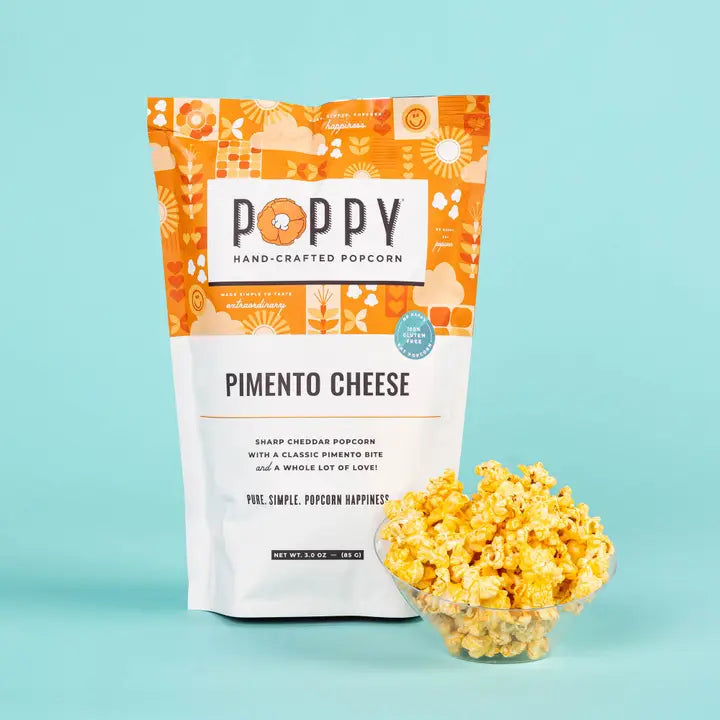 Poppy Pimento Cheese Popcorn