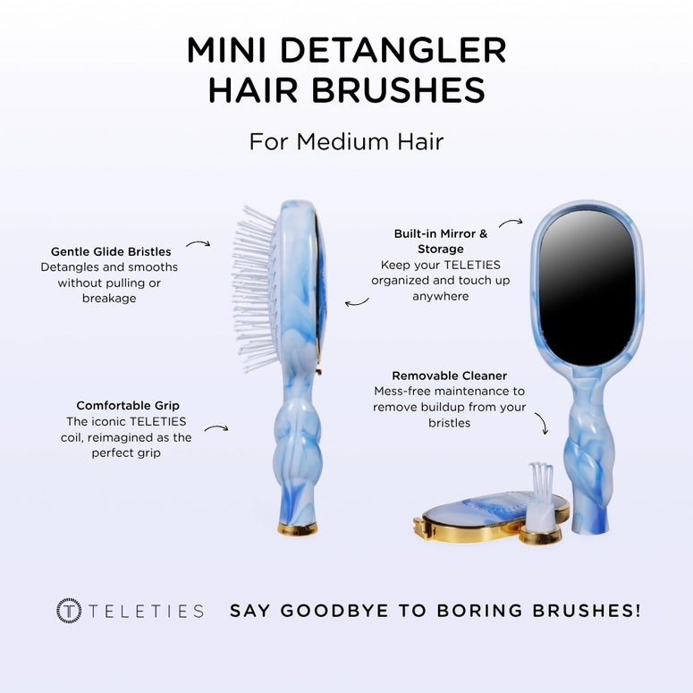 Teleties Mini Detangler Brush | Medium | Tide & True