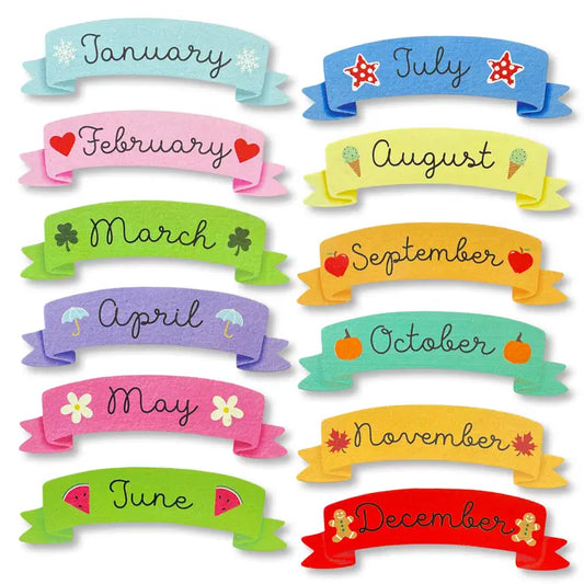 Roeda Studio Calendar Month Magnets S/12