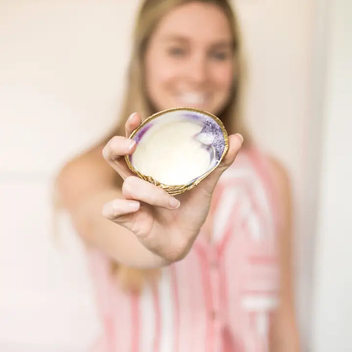 Grit and Grace Studio Gold Clam Jewelry Dish