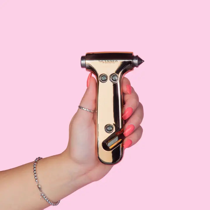 BLINGSTING Emergency Escape Hammer | Metallic Rose Gold