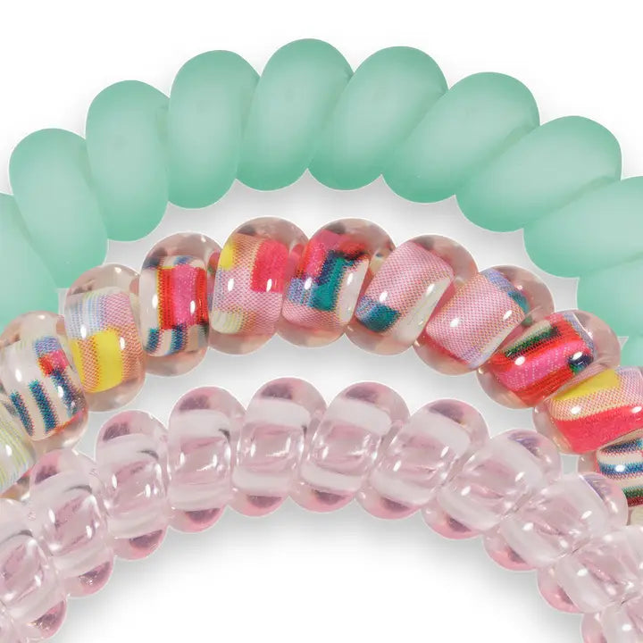 Teleties Spiral Hair Coils | Small | Spring Splash