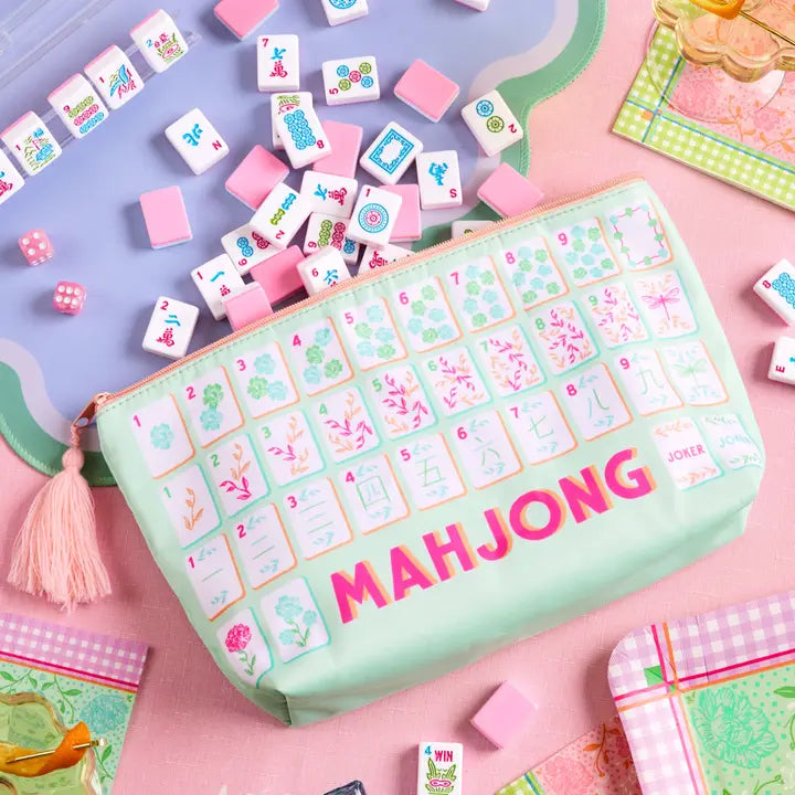 Mahjong Tile Bag - Nylon Zipper Bag