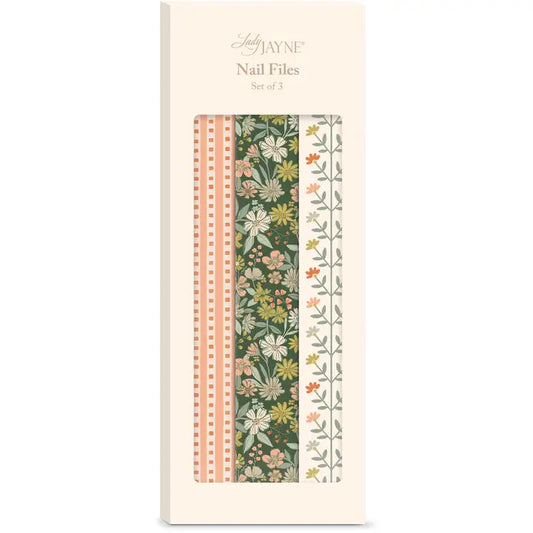Lady Jayne Forest Coral Floral Nail File Set
