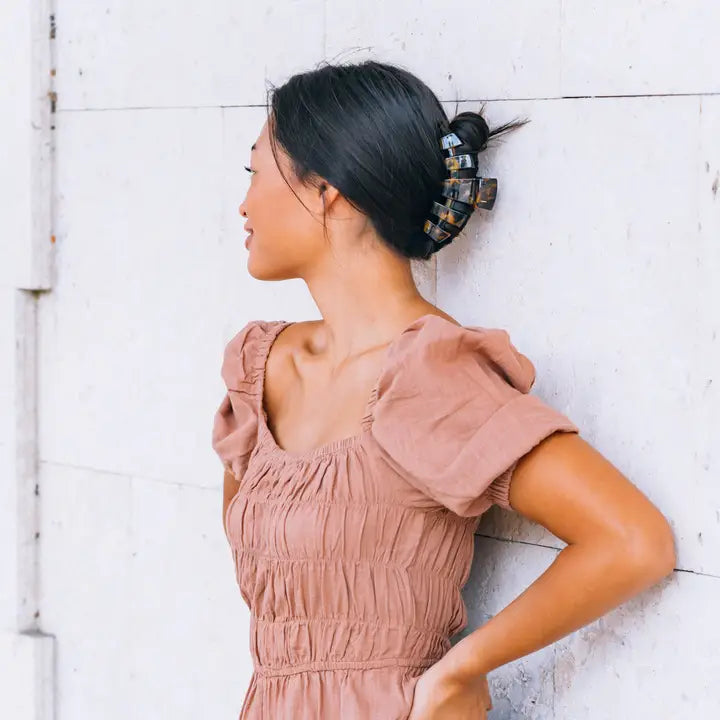 Teleties Classic Hair Clip | Large | Tortoise