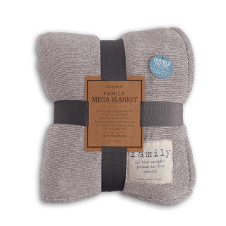 Demdaco Together Time Family Mega Blanket - Warm Grey