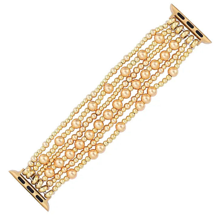 Cape Diablo Golden Demure Stretch Apple Watch Strap