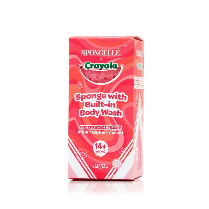 Spongelle Razzmatazz Ripple Body Buffer | Crayola X Spongellé | Crayon