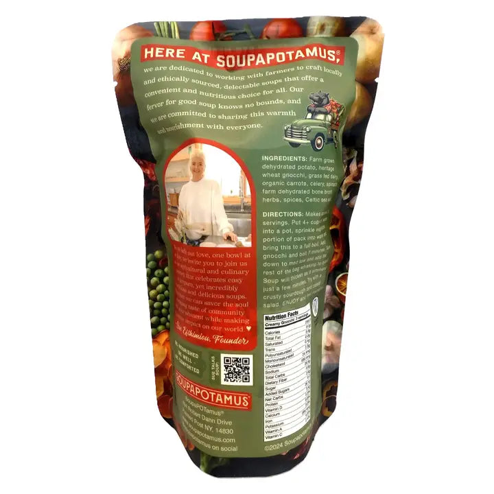 Soupapotamus Creamy Gnocchi Shelf-Stable Dry Soup