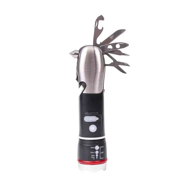 Mad Man Glove Box Survival Tool & Flashlight | 10-in-1 Car Emergency