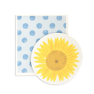 Demdaco Sunflower BioDishCloths Clean House